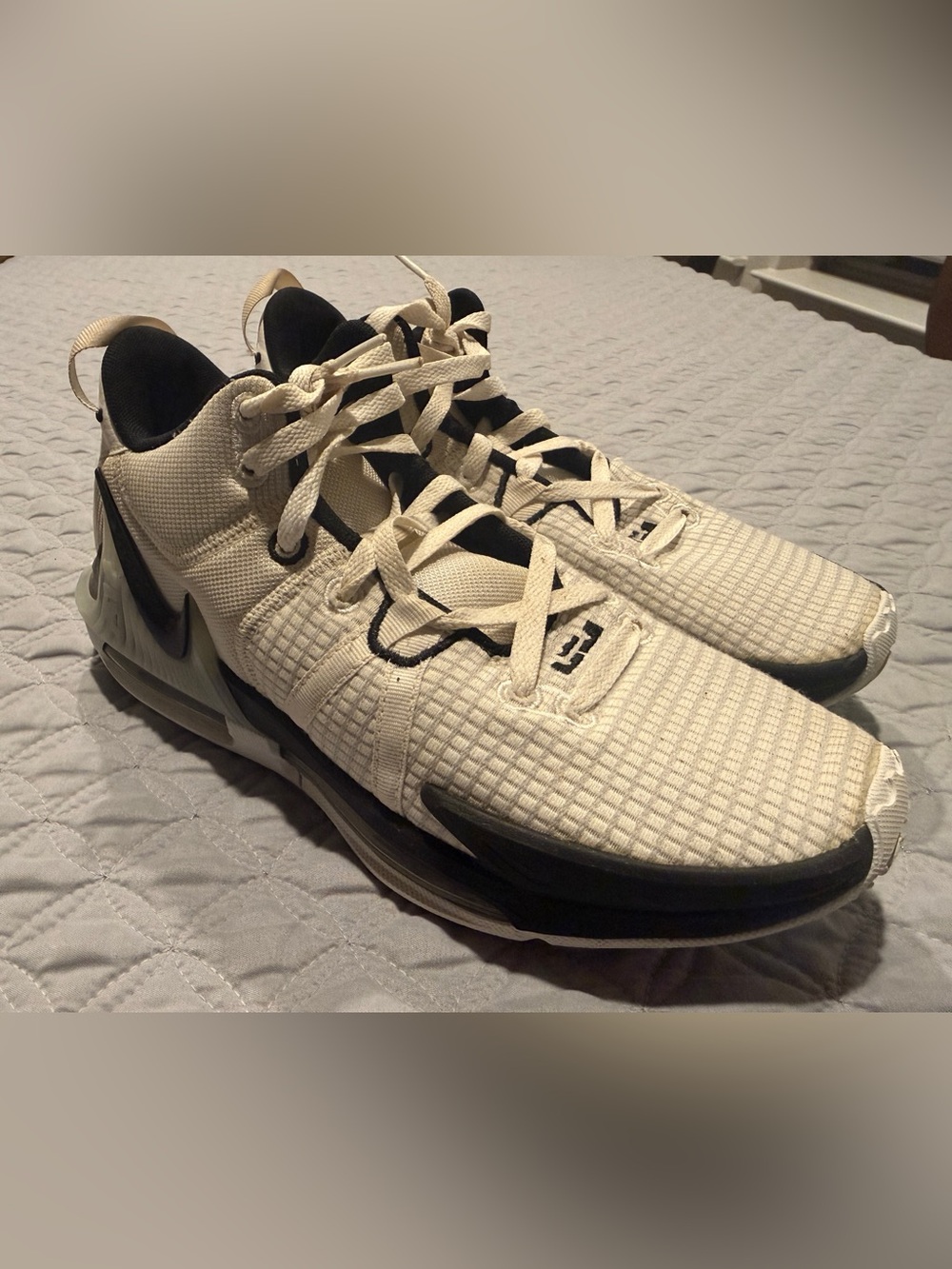 Nike Lebron Witness VII 7 TB White Black Men's Size 8 Shoes DZ3299-100
